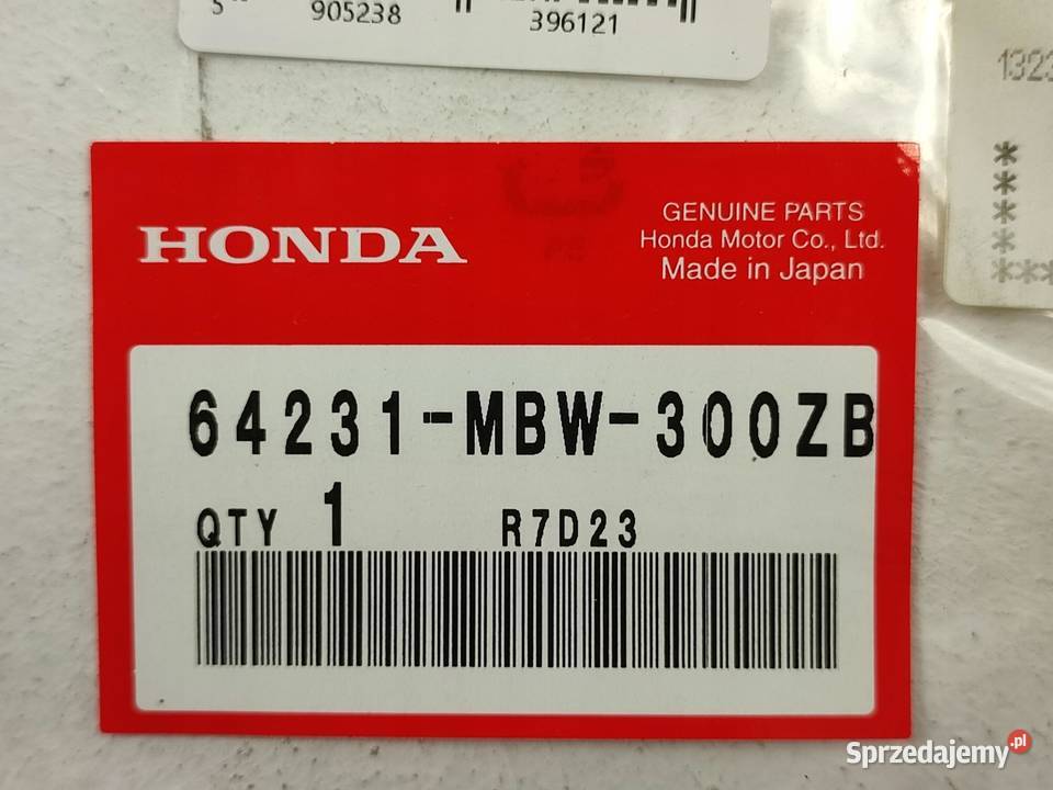 NAKLEJKA PR BOCZEK GÓRA HONDA CBR600F HURRICANE sprzedam