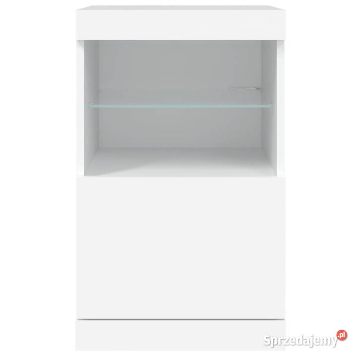 Szafka z oświetleniem LED biała 41x37x67