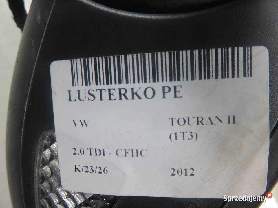 LUSTERKO PRAWE VW TOURAN II 1T3 1T1857502AR osobowe