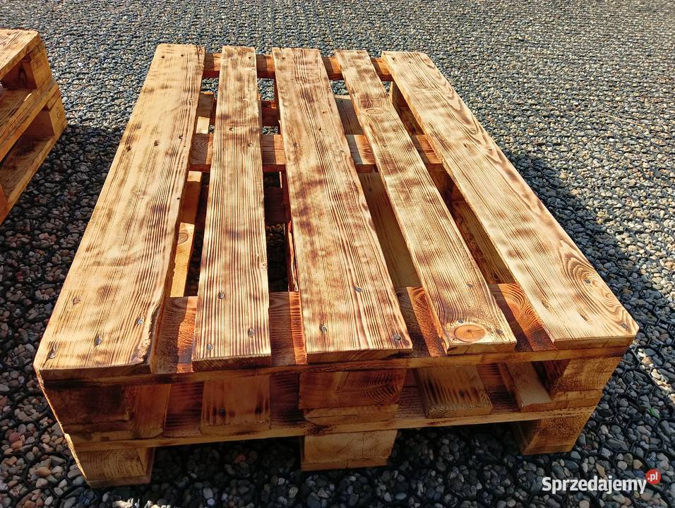 Meble paletowe ogrodowe z palet Narożnik stolik Niepołomice