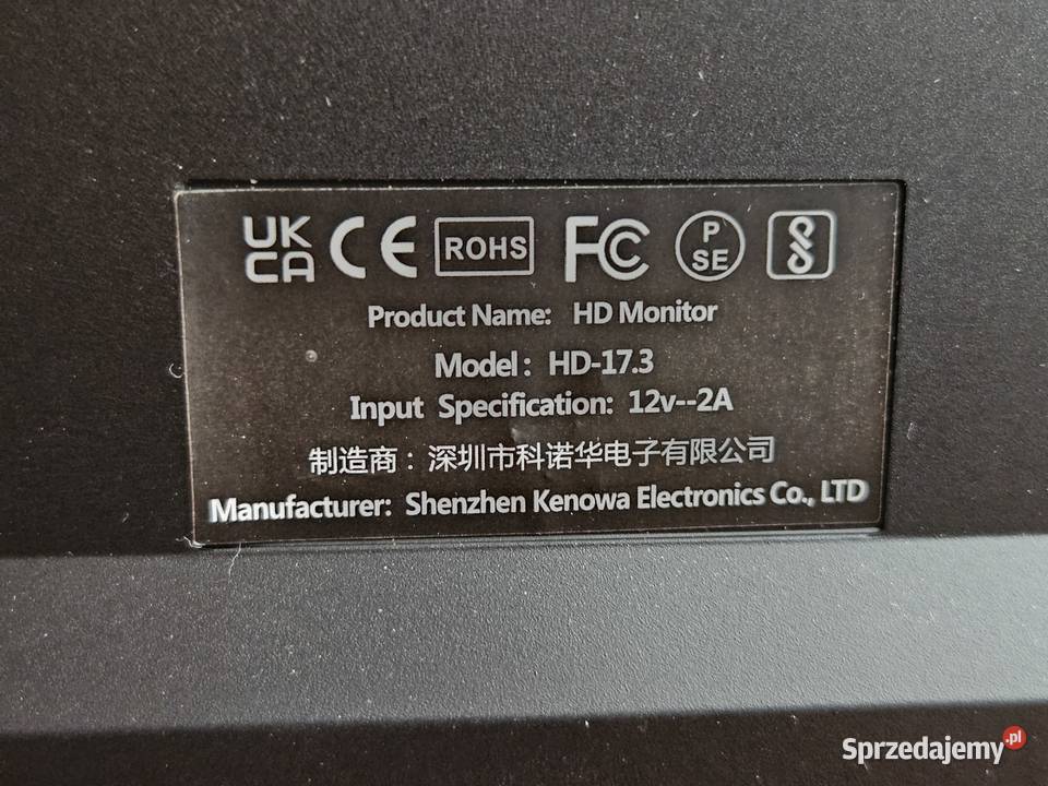 Monitor wyświetlacz lekki przenośny 173 cala Lublin