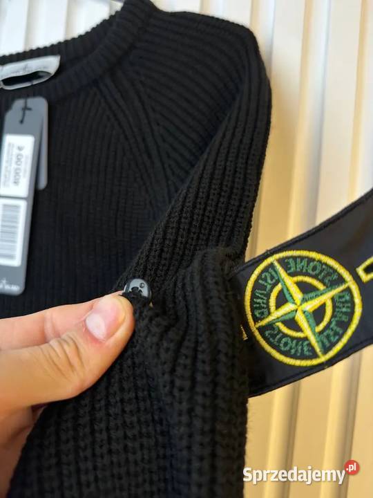 Sweter Stone Island czarny nowa kolekcja Swetry i golfy Warszawa