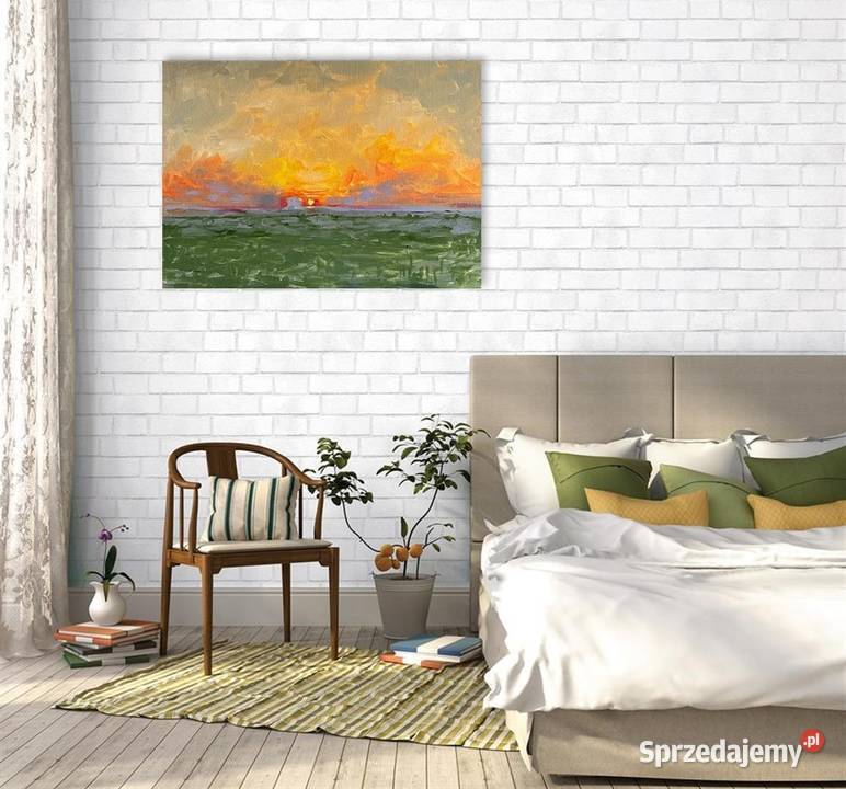 Wschód słońca w Avebury obraz olejny pejzaż