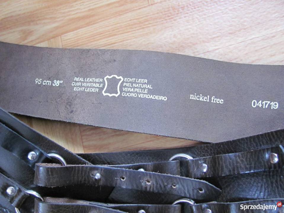 pas naturalna skóra 95 nickel free 041719 Długość 95