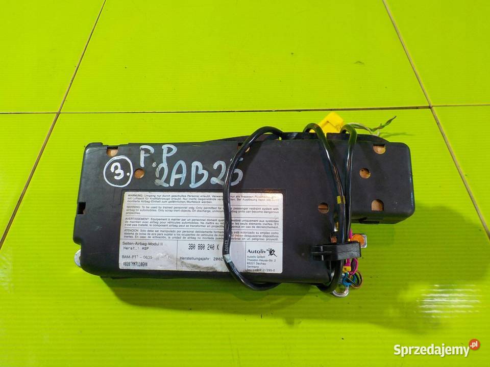 SKODA SUPERB AIRBAG poduszka fotela prawa przod Suków