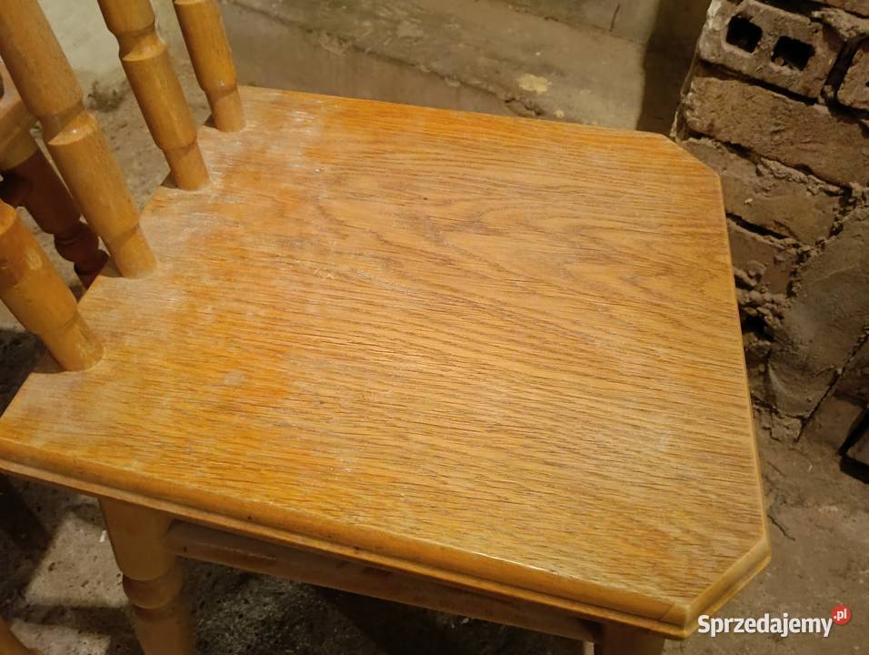 Krzesła kuchenne jesionowe PRL 2 sztuki Kraków