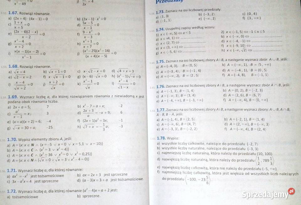 Matematyka kl 1 Zb zadań M Kurczab E Kurczab