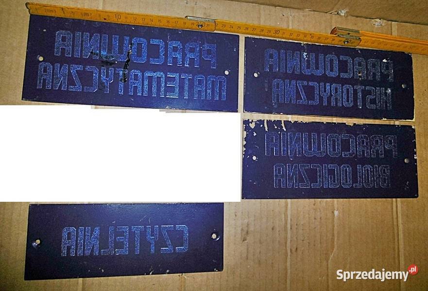 Tabliczki pracownie szkolne szklane Pozostałe