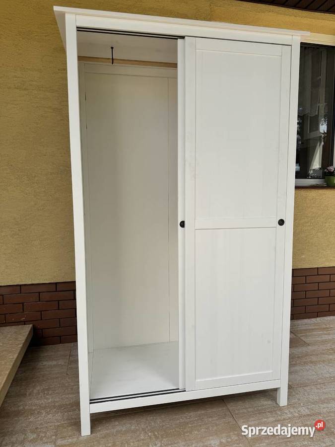 Szafa biała drewniana Hemnes Ikea przesuwane Garwolin