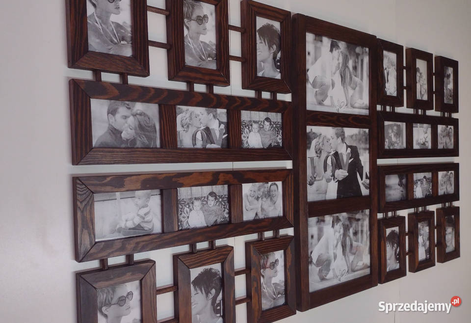 Galeria Multirama z drewna Ramka Na zdjęcia Foto sprzedam