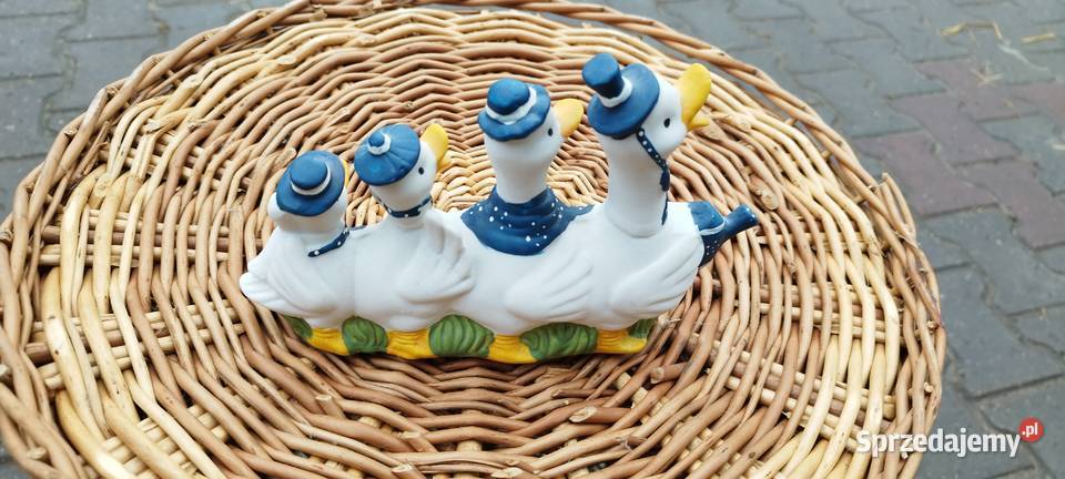 Kacza rodzinkakaczuszki ceramika figurka Słubice
