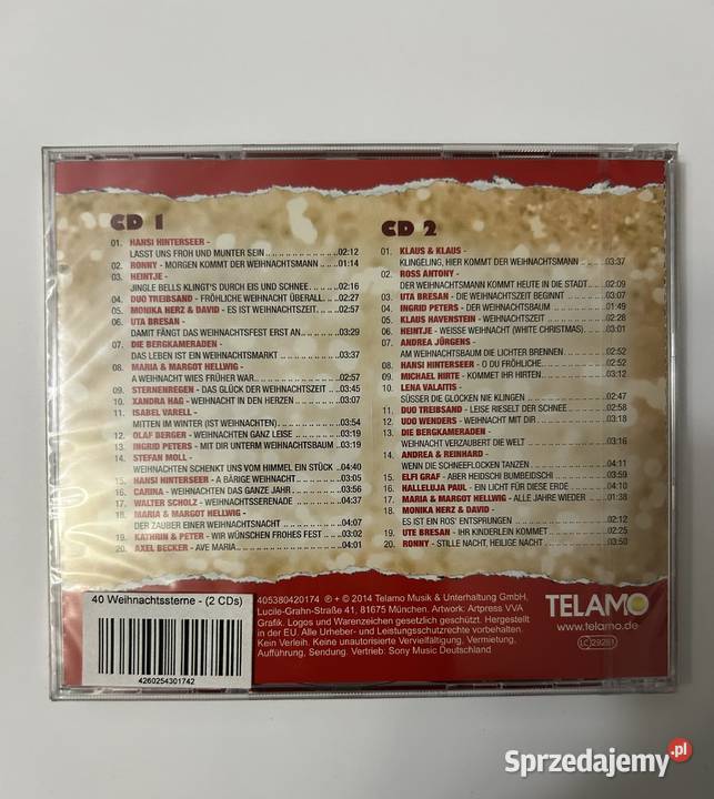 40 Weihnachtssterne 2CD Niemieckie Hity Warszawa
