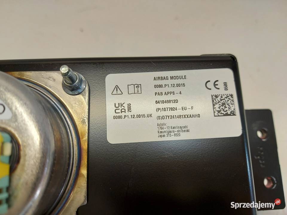 TESLA MODEL Y 2024r PODUSZKA AIRBAG PASAŻERA