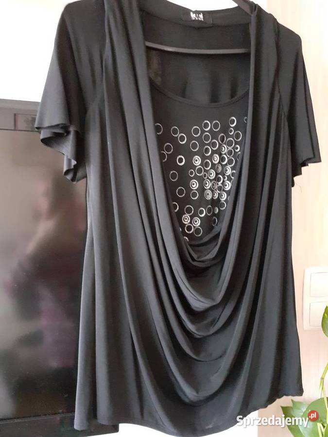 Elegancka czarna bluzeczka Rozmiar 42(XL)