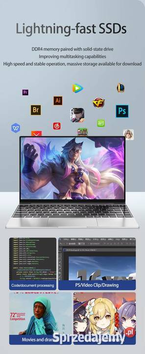 LAPTOP Windows 11 Pro Intel Celeron N4000 2025 mazowieckie Radom