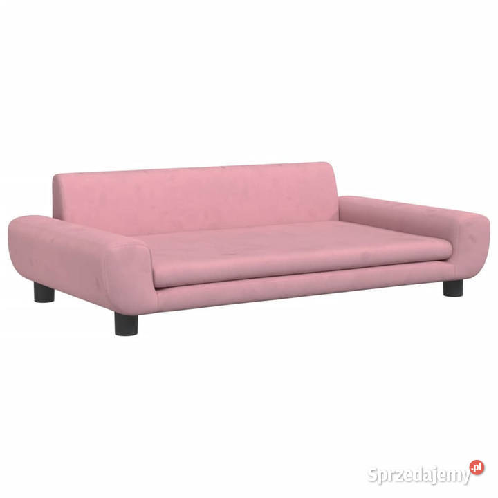 Sofa dzieci różowa 100x54x33 aksamit WM3196382 Meble mazowieckie Warszawa sprzedam