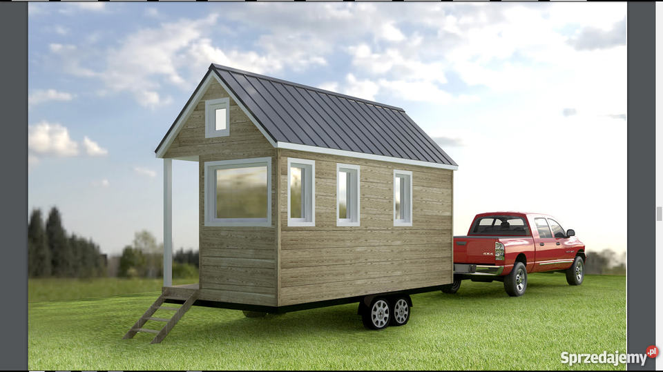 Mobilna Kawalerka całoroczna Tiny House antresola Warszawa