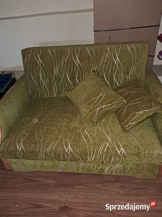 Rozkładana sofa z pojemnikiem na pościel 140cm Cienin Zaborny-Parcele