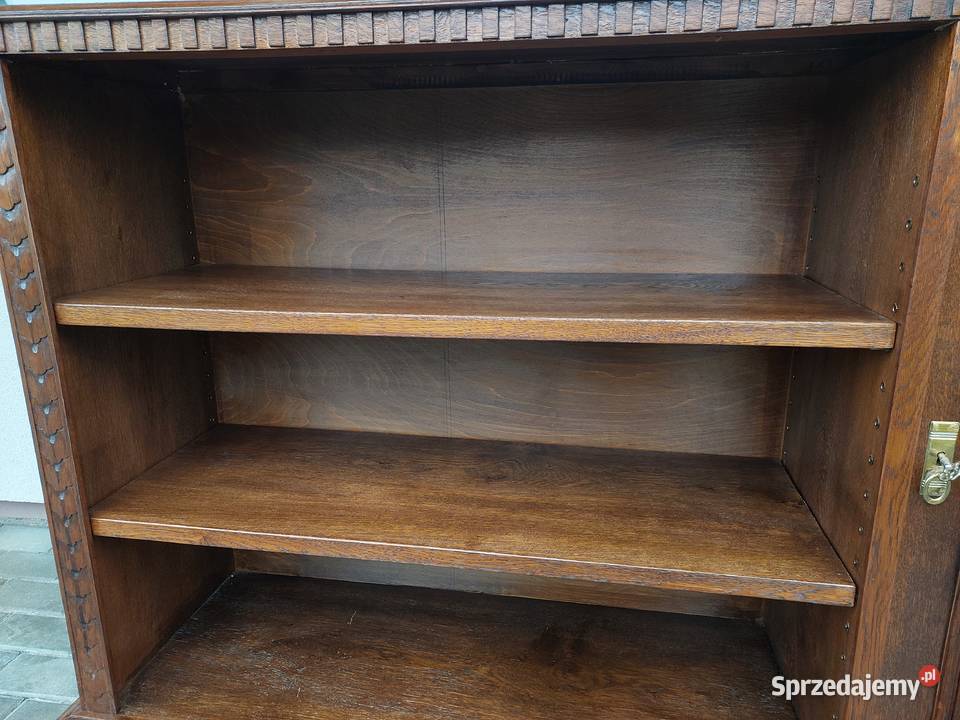 Stara dębowy regał szafka rzeźbiona E234 Tczew