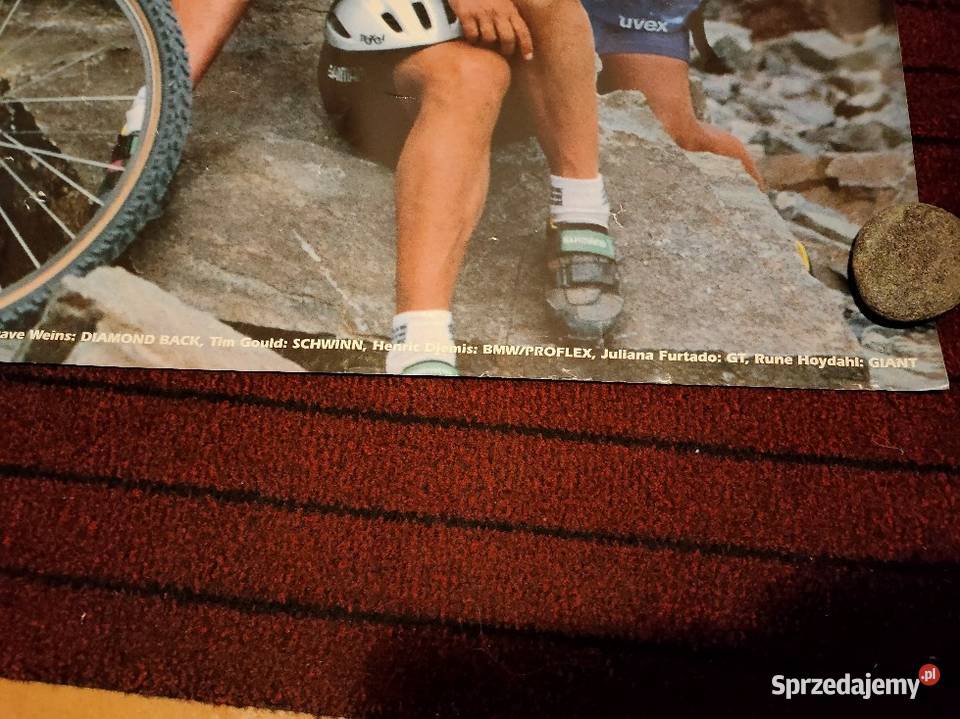 Plakat vintage Shimano XTR Kolarstwo Rowery wielokolorowy Kościan sprzedam