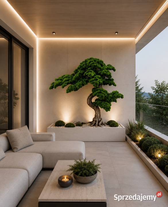 Sztuczne drzewko bonsai 180 x 210 nowoczesna Golkowice