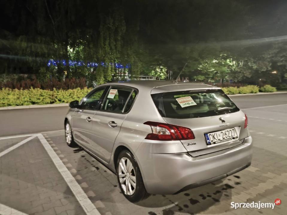Srebrna Perełka 2014 Peugeot 308 Bez Ukrytych kurtyny powietrzne Wrocław
