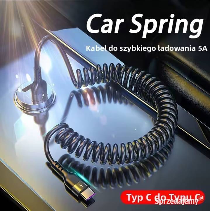 Kabel samochodowy szybkiego ładowania USB C USB śląskie Gliwice sprzedam