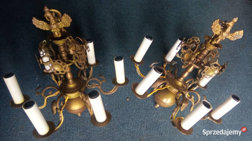 żyrandol stylizowany mosiężny lubelskie
