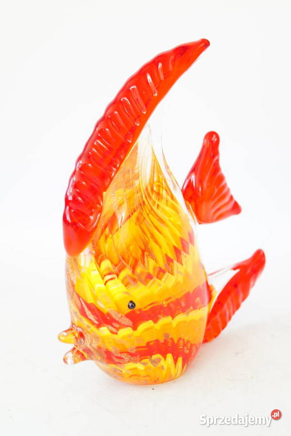 Figura szklana figura Murano style ryba rybka Gizałki
