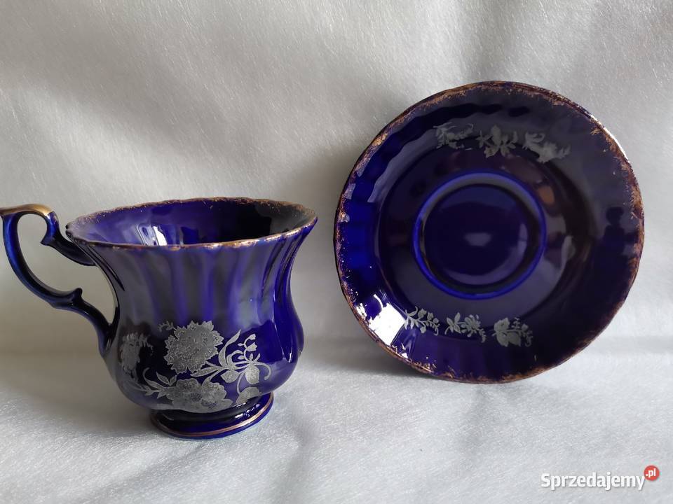 Stara filiżanka porcelana kobaltowa Chodzież Katowice sprzedam