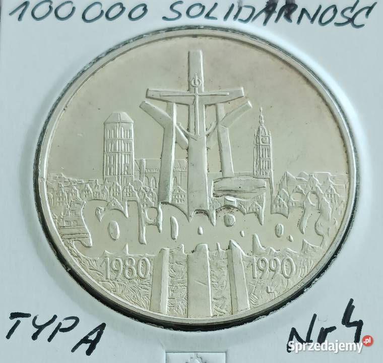 100 000 Solidarność 1990 r 4 typ A wielkopolskie Konin