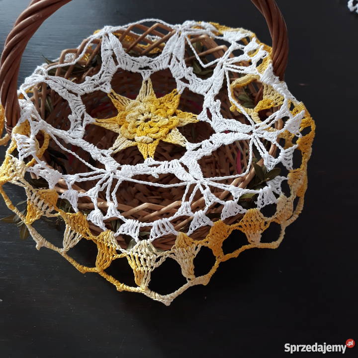 Serwetki na szydełku ręcznie robione wielkanocne