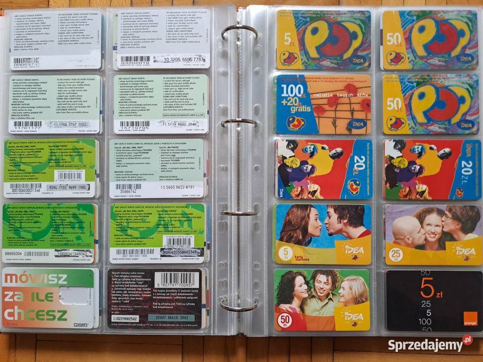 Karty telefoniczne ogłoszenie 2 na 2 Warszawa sprzedam