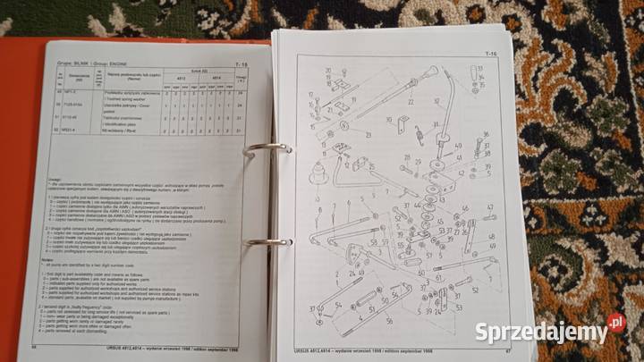 Katalog części zamiennych ciągnik rolniczy Ursus lubelskie Lublin