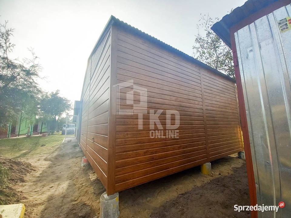 Garaż Blaszany 6x5 wiata 2x Brama Podwyższenie lubuskie Zielona Góra