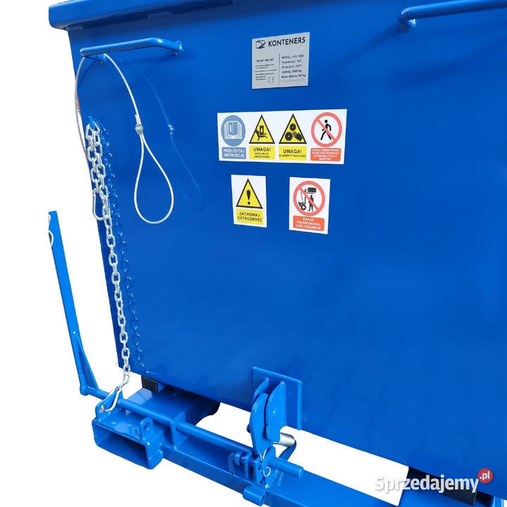 Kontener samowyładowczy 1m3 KOLEBA KOLIBA odpady Września
