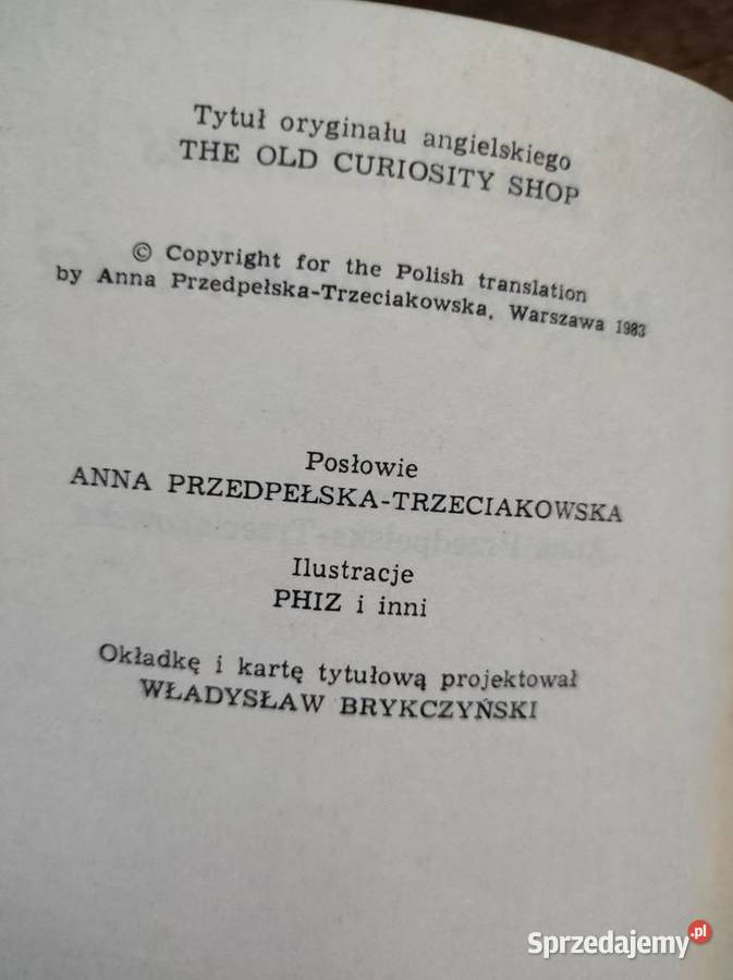 Magazyn osobliwości Karol Dickens Kielce