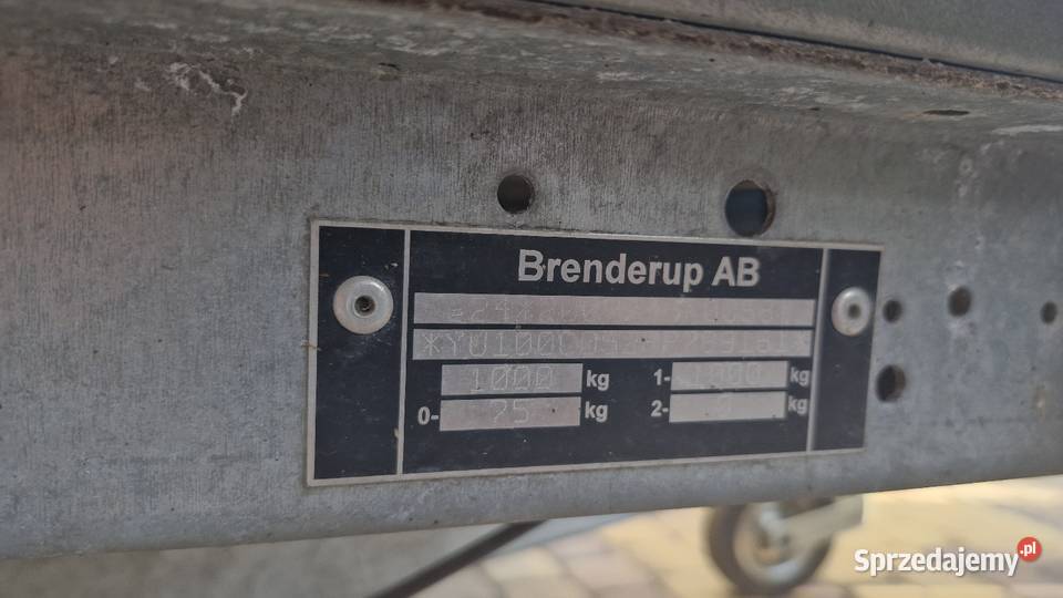 Przyczpa Brenderup Furgon Cargo Kontener Rampa towarowe Włocławek