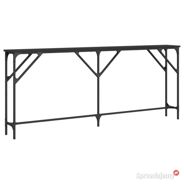 Stolik konsolowy czarny 180x23x75 materiał Warszawa sprzedam