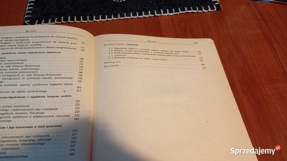 Równania całkowe i ich zastosowania 4 Całki Gdańsk sprzedam