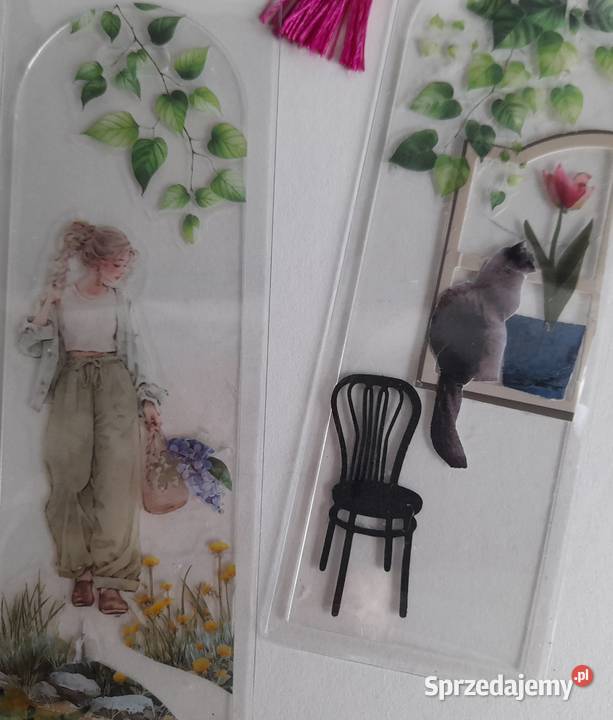 Zakładka Zakładki do Książki 2 sztuki Hand Made Rękodzieło pomorskie Rotmanka