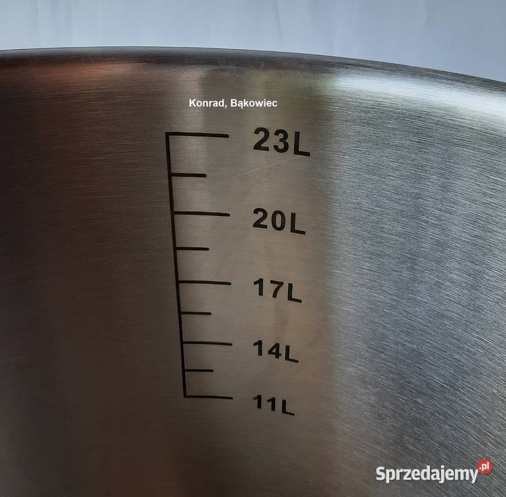 Duży Garnek 25L z NIERDZEWKI z pokrywką MIARKA i Akcesoria kuchenne mazowieckie Garbatka-Letnisko sprzedam