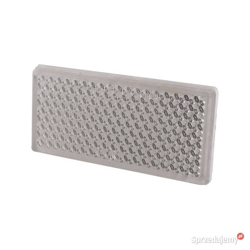 Odblask biały prostprzyl