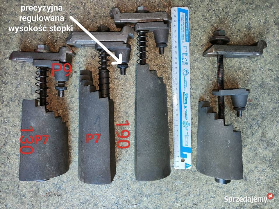 Łapy mocujące wysoka stopka regulowana dokładna Lubin sprzedam