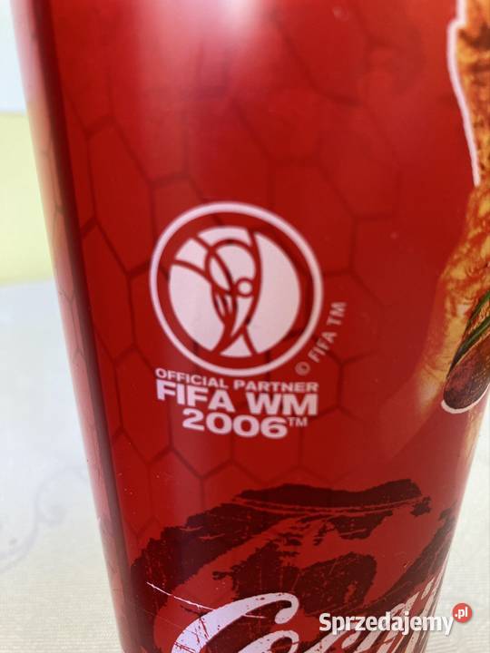 Kubki Coca Cola Vintage Mistrzostwa Świata czerwony sprzedam