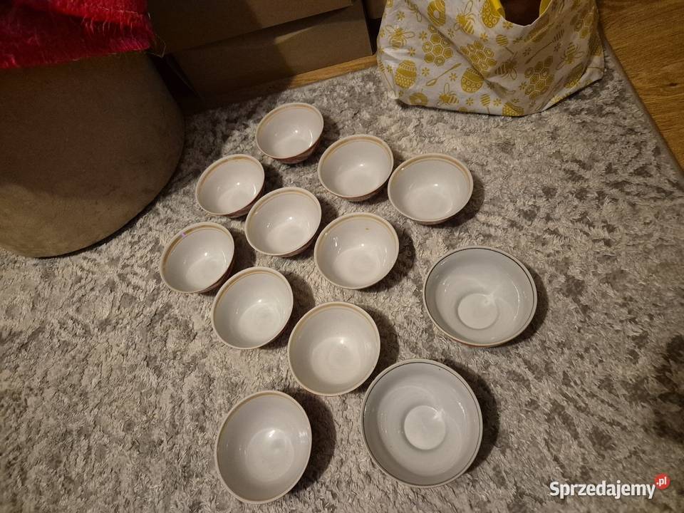 Zabytkowe porcelanowe miseczki mazowieckie Piaseczno