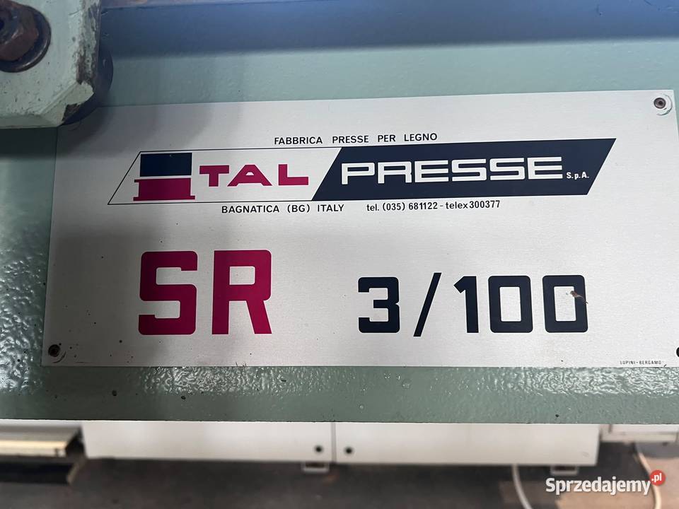 Prasa ramowa Italprasse SR 3100 małopolskie Juszczyn
