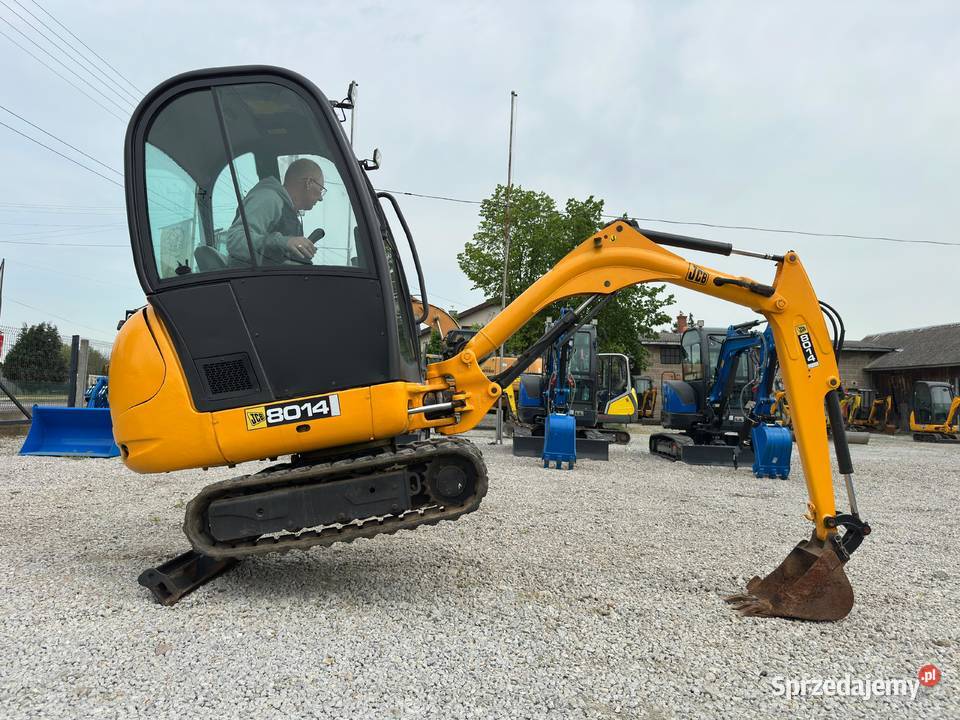 JCB 8014 Mini koparka z 2007 roku Waga 1500 Złoczew