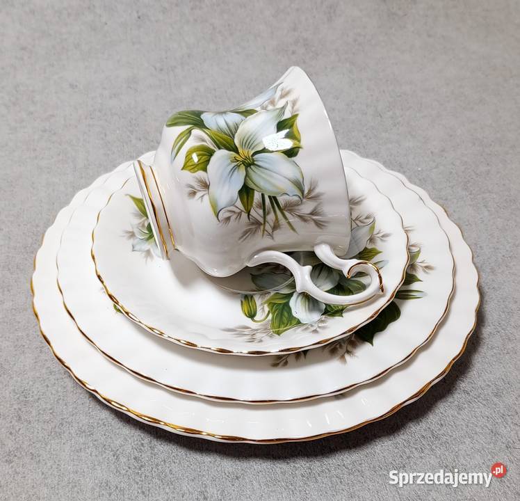 Royal Albert Trillium Filiżanka Zestaw deserowy Szczecin