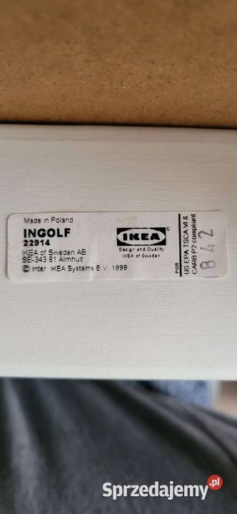 Komplet krzeseł IKEA krzesło INGOLF białe 4 Krzesła Witaszyce